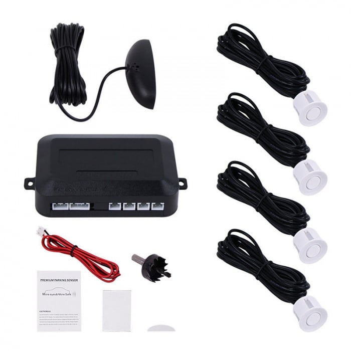 Electrice, Electronice Auto - Kit senzori parcare cu afisaj senzori albi