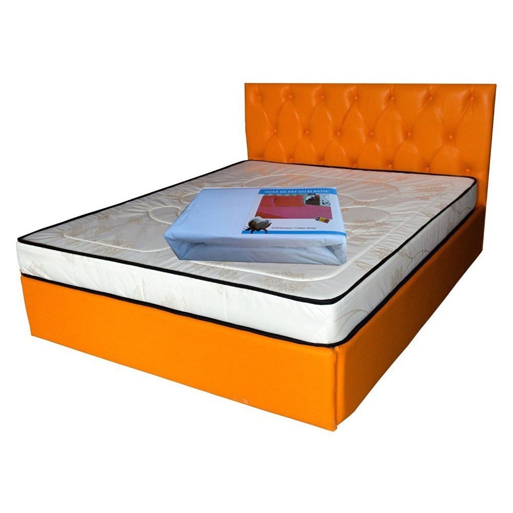 Saltele cu spuma - Saltea cu spuma, Venus Eco Memory 160x200x17cm, cu spuma poliuretanica, memory foam 2 cm, fermitate mediu spre tare, Saltsib