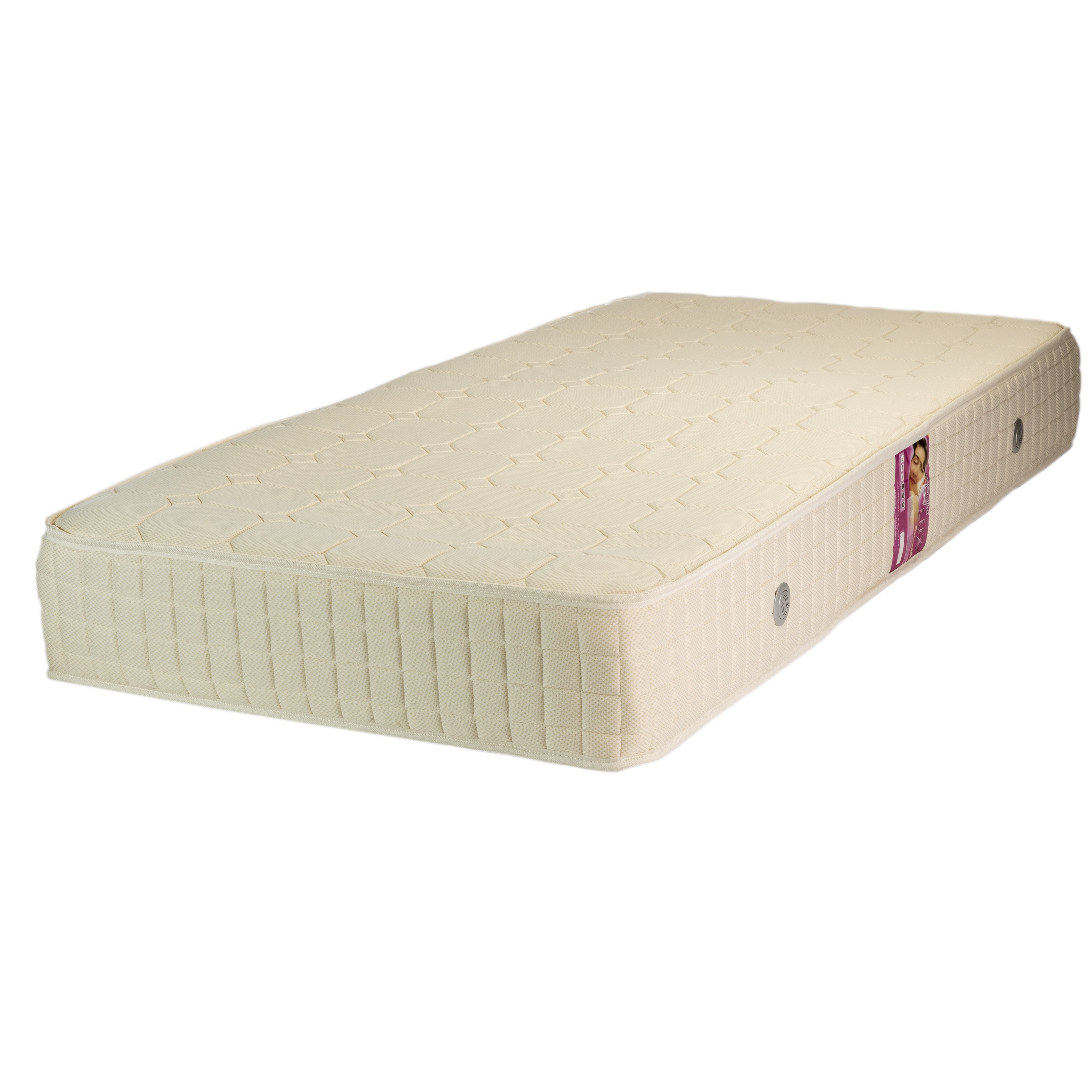 Saltele cu arcuri Drimus - Saltea Ortopedica 90x190x21cm Dafin Lux – Arcuri Bonell, Fermitate Medie, Vara-Iarna
