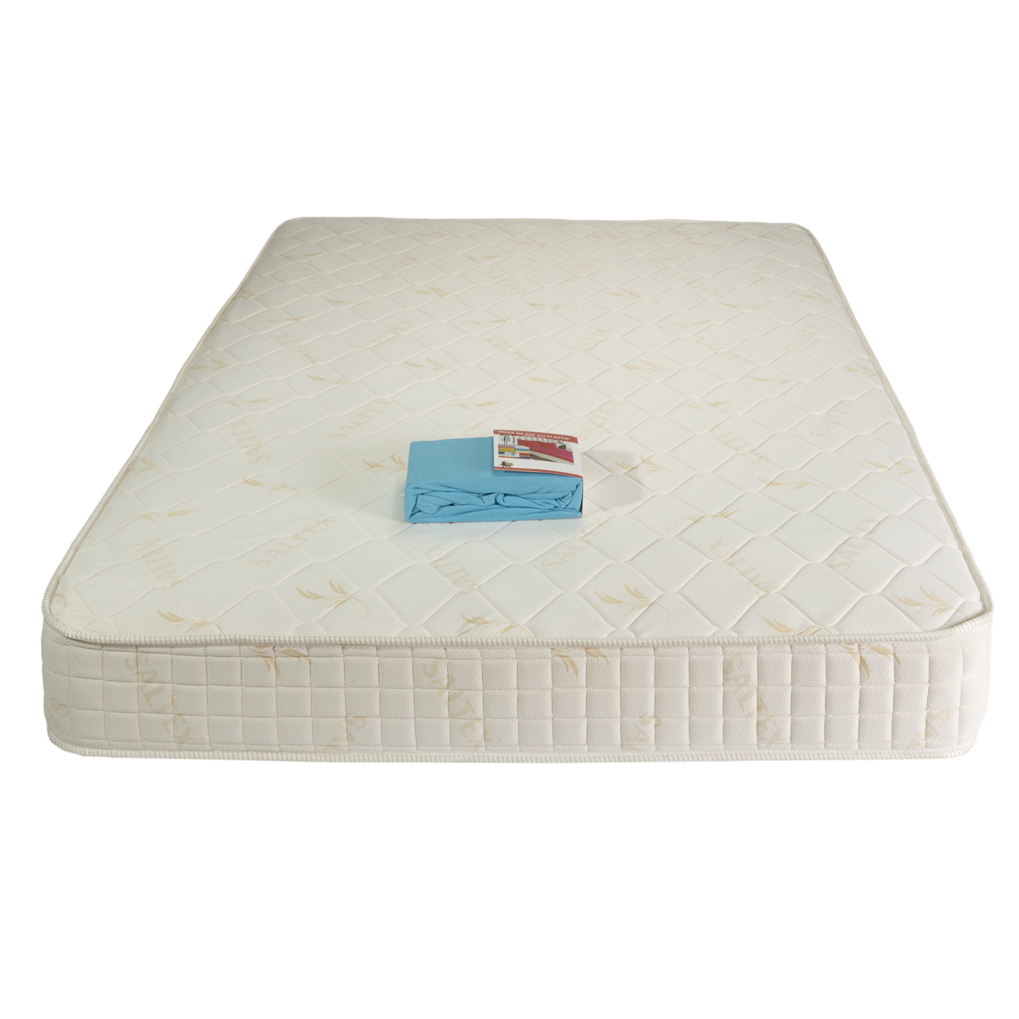 Saltele cu arcuri Drimus - Saltea ortopedica cu arcuri, Super Ortopedica Sofia, 140x190x20cm, fermitate medie, plasa arcuri tip Bonell, fata vara-iarna, sistem aerisire cu butoni, Saltex