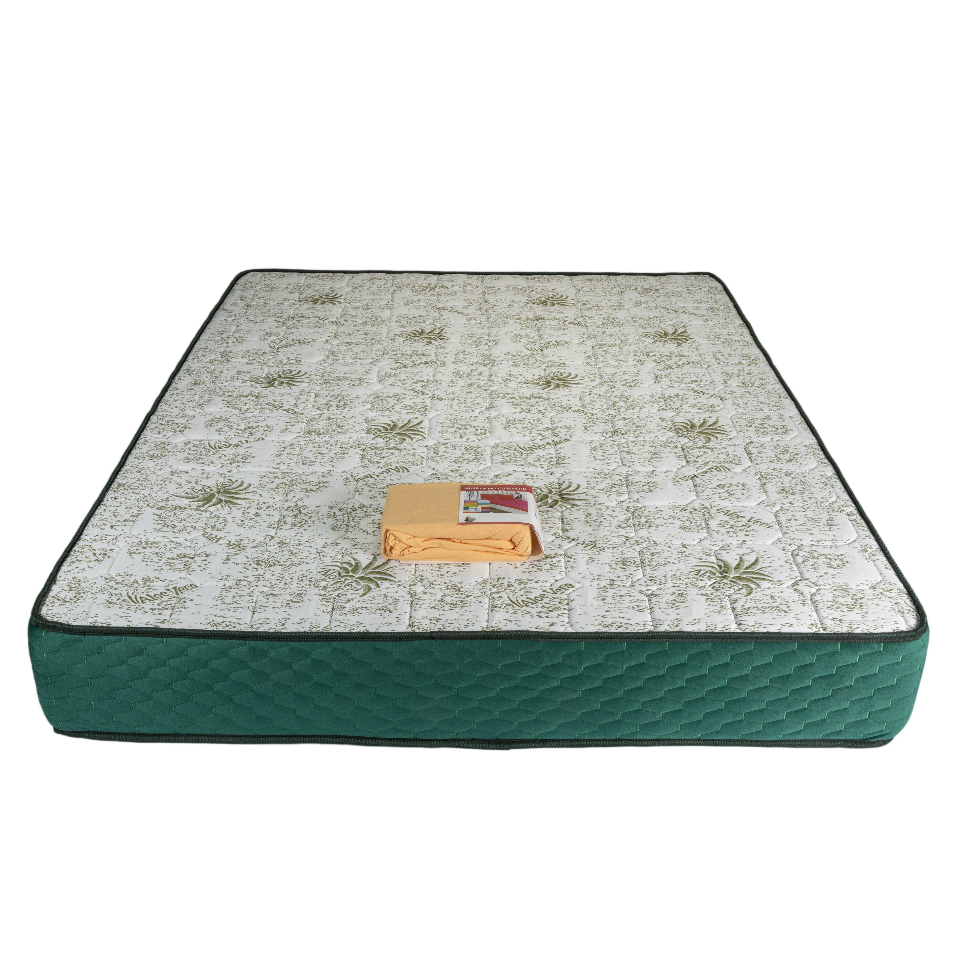 Saltele cu spuma - Saltea ortopedica, Memory Foam Crin, 140x200x25cm, fermitate tare, cu spuma poliuretanica, memory foam 5 cm, sistem de aerisire perimetral, Salt Confort