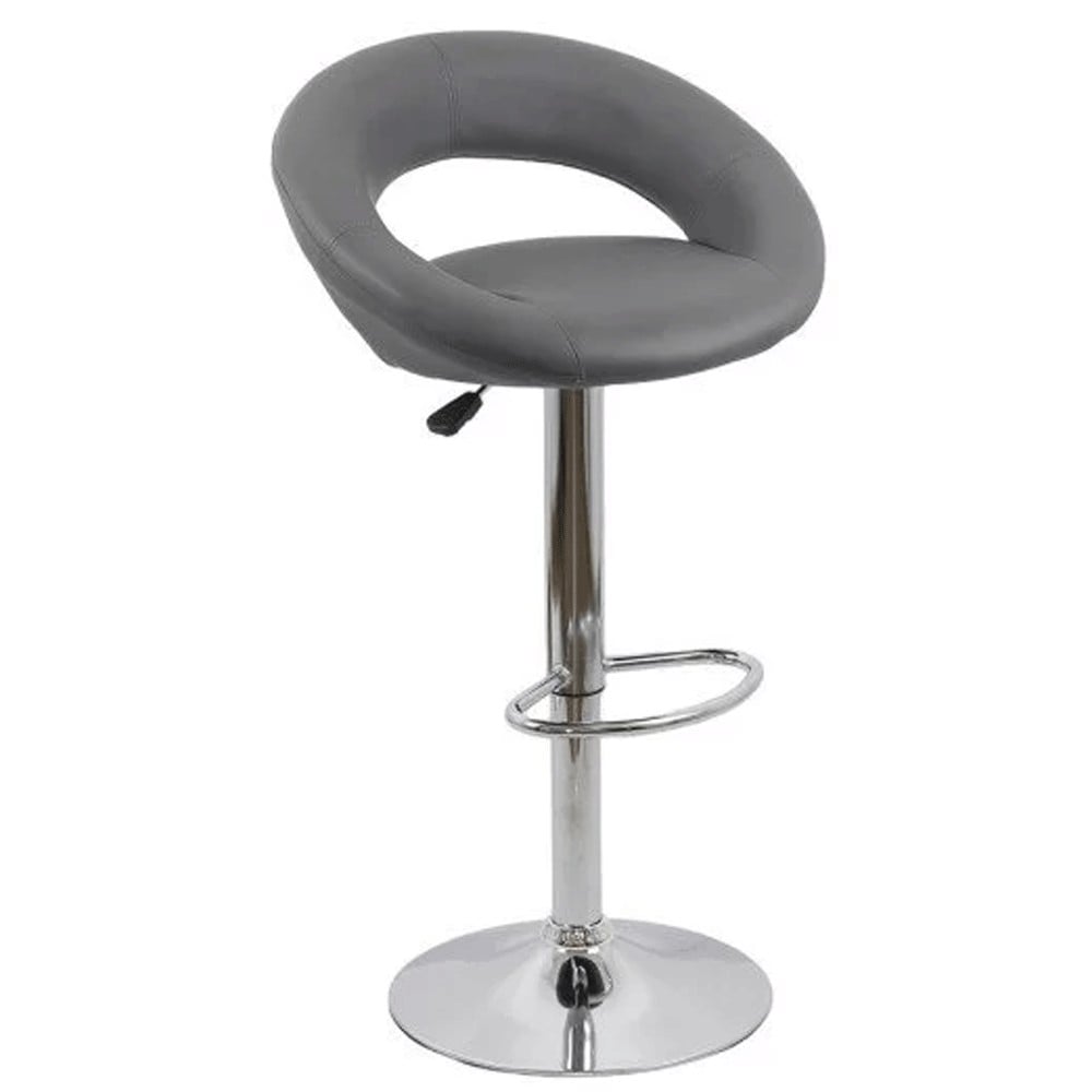Scaune bar - Scaun bar cu spatar ABS 151, rotativ, cadru cromat, inaltime reglabila, suport picioare, 100 kg