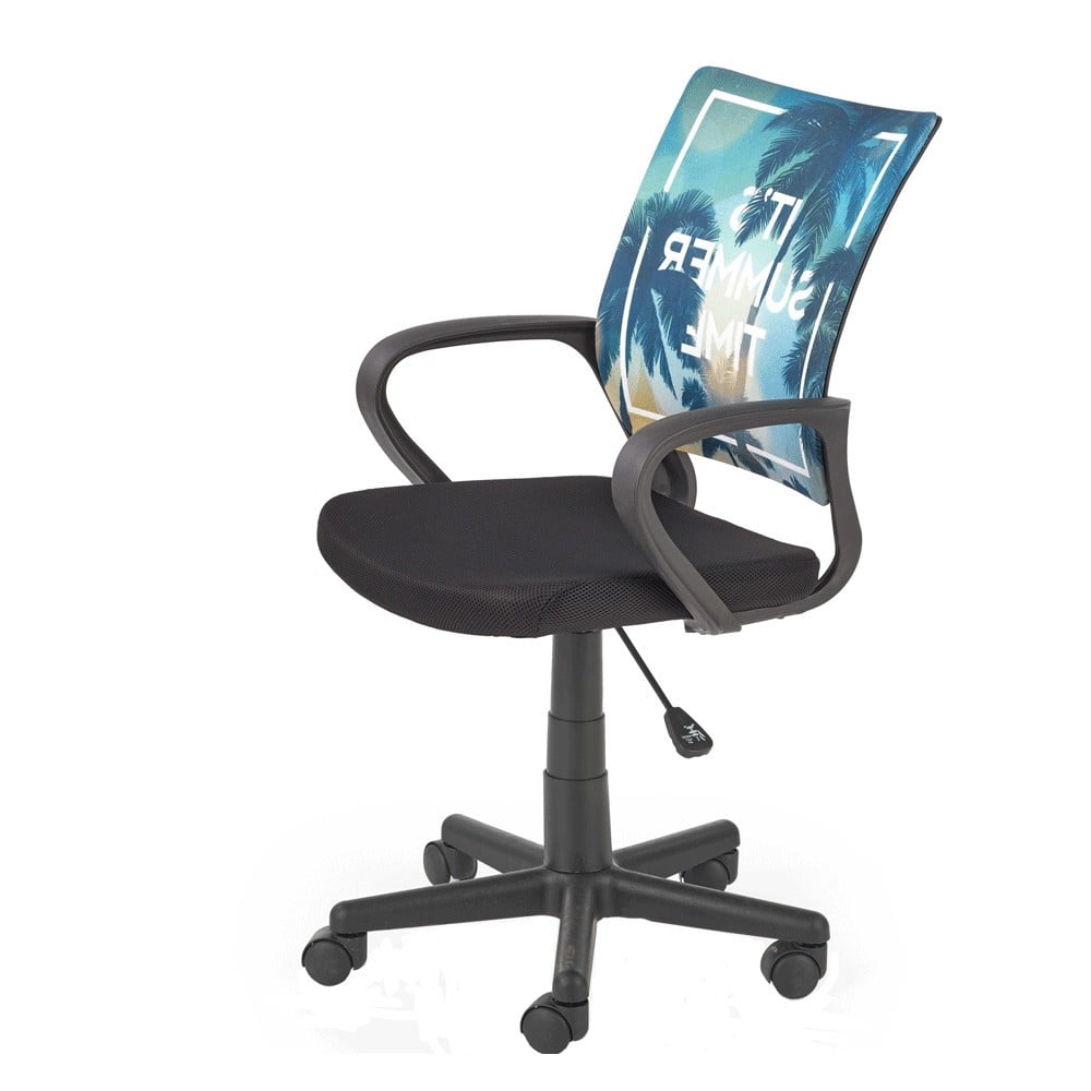 Scaune resigilate - Scaun birou copii HM Hanoi, ergonomic, cu mesh, cadru polipropilena, inaltime reglabila, rotatie 360°, 100 kg, multicolor (resigilat)