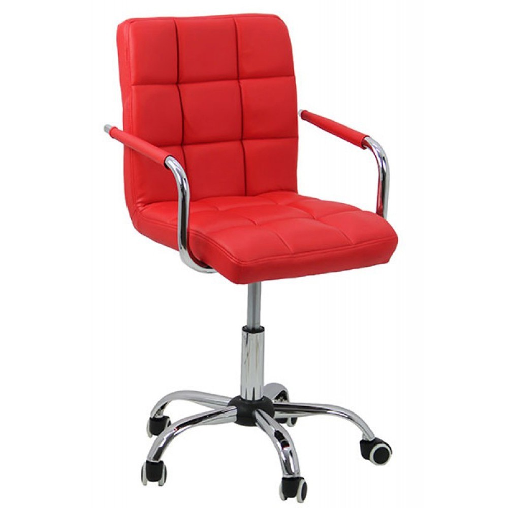 Scaune birou copii - Scaun birou copii OFF 328, inaltime ajustabila, rotativ, cu brate, piele ecologica, 65 kg