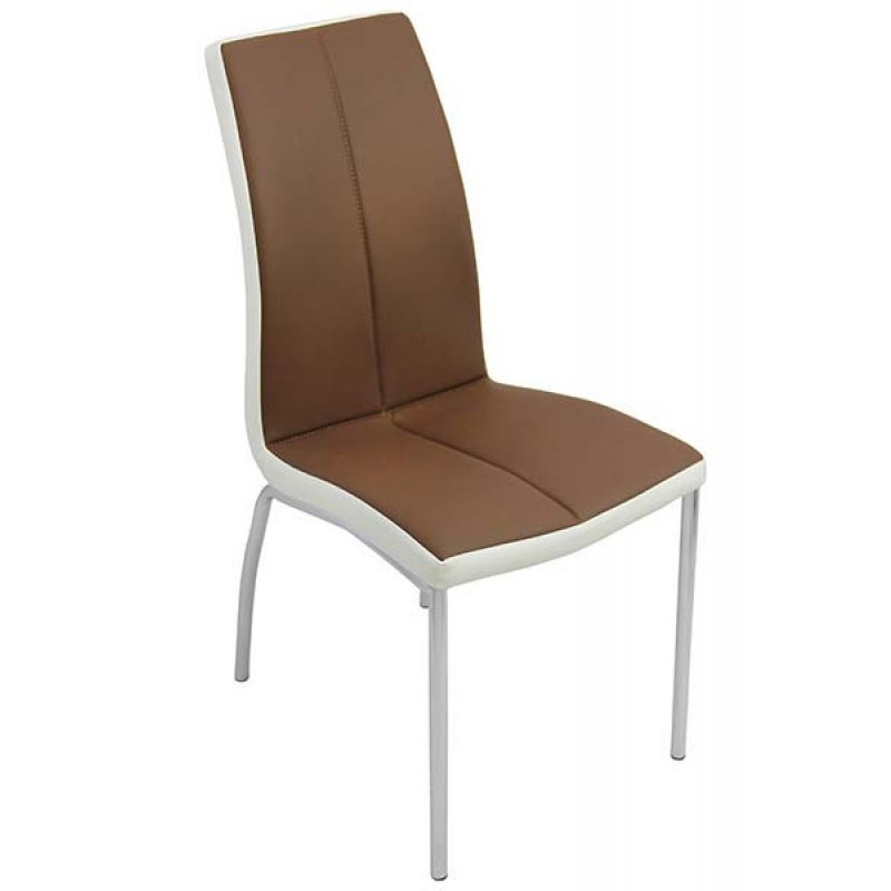 Scaune bucatarie - Scaun bucatarie BUC 234, piele ecologica, cadru metalic, 110 kg