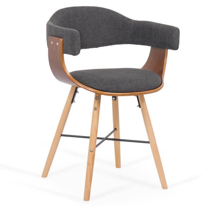Scaune bucatarie - Scaun bucatarie si living BUC 016, stofa, structura lemn, spatar curbat, 100 kg