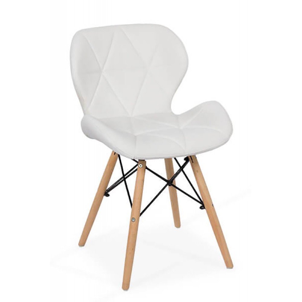 Scaune bucatarie - Scaun bucatarie si living BUC 241, ergonomic, piele ecologica, cadru lemn, 110 kg