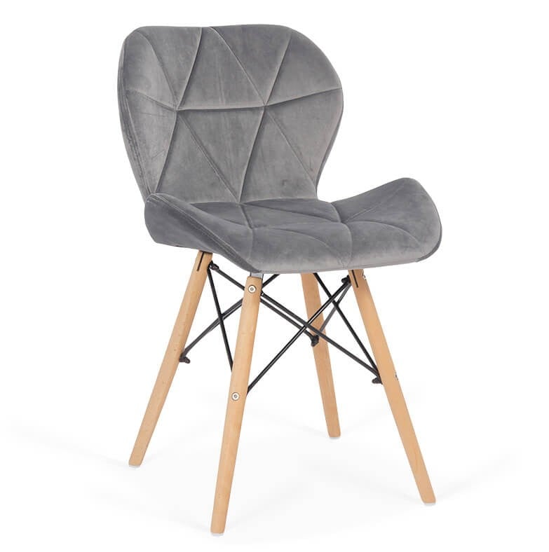 Scaune living - Scaun bucatarie si living BUC 241V, ergonomic, catifea, baza lemn, 110 kg