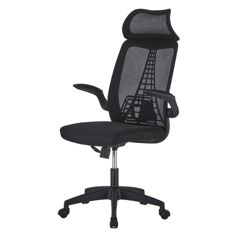 Scaune birou - Scaun de birou ergonomic AB518, mesh, suport lombar, inaltime ajustabila, 90 kg, negru