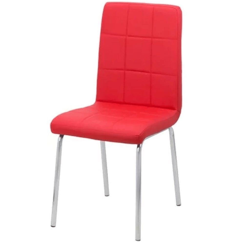 Scaune bucatarie - Scaun de bucatarie BUC 230, cadru metalic, piele ecologica, spatar inalt, 120 kg