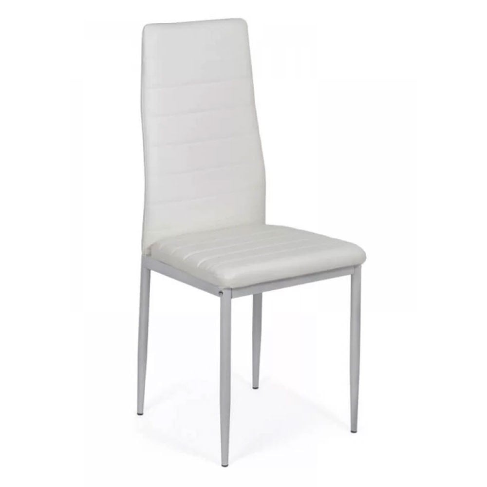 Scaune bucatarie - Scaun de bucatarie BUC 263, cadru metalic, piele ecologica, spatar inalt, 120 kg