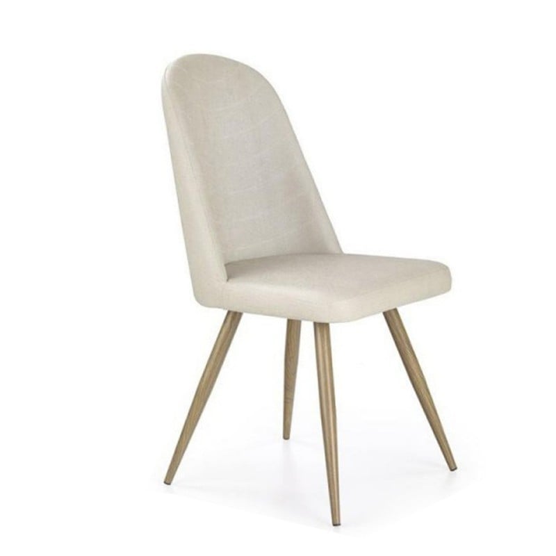 Scaune living - Scaun de living si bucatarie, HM K214, Ergonomic, Cadru Metalic, Piele ecologica, 100 kg, 90x45x53 cm, Fag