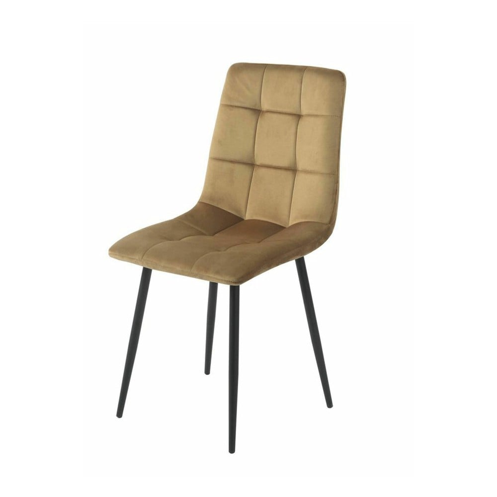 Scaune living - Scaun de living si bucatarie KL Mady, metalic, tapitat cu stofa,100 kg, 44x39x89 cm, bej