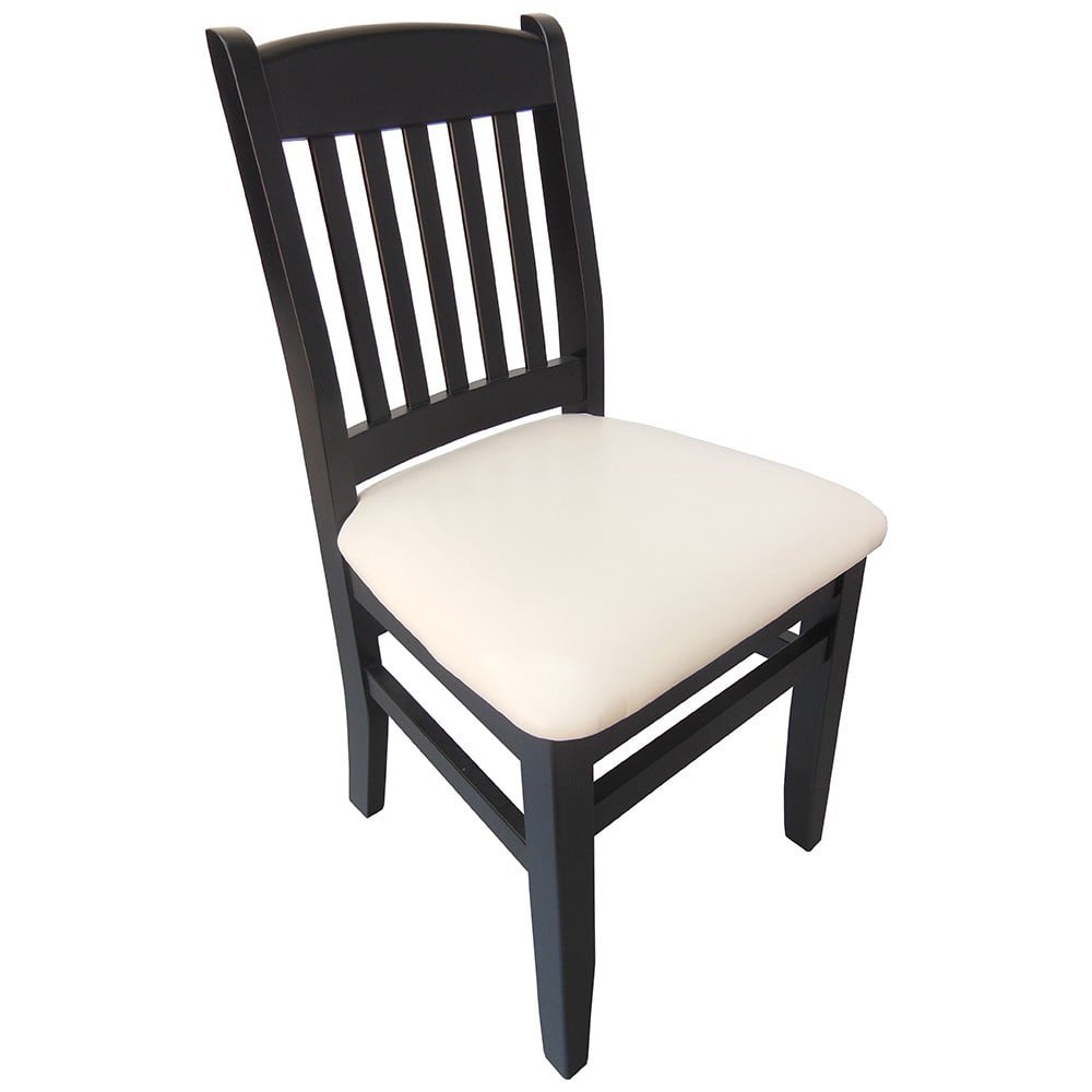 Scaune living - Scaun de living si bucatarie, lemn masiv fag, Bogdan, sezut tapitat cu piele ecologica, 120 kg, 88,5x46x42cm, Wenge