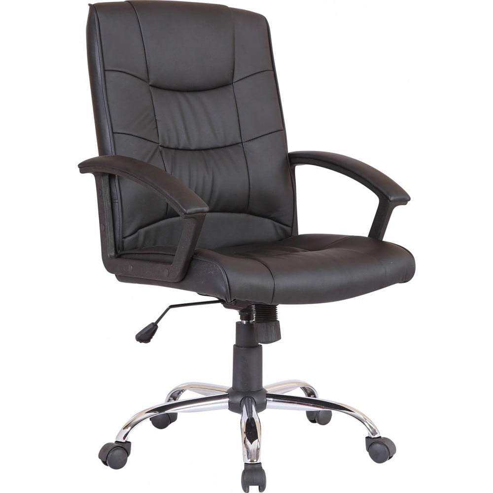 Scaune directoriale - Scaun directorial GN02, ergonomic, cadru cromat, inaltime ajustabila, balans, 100 kg, negru