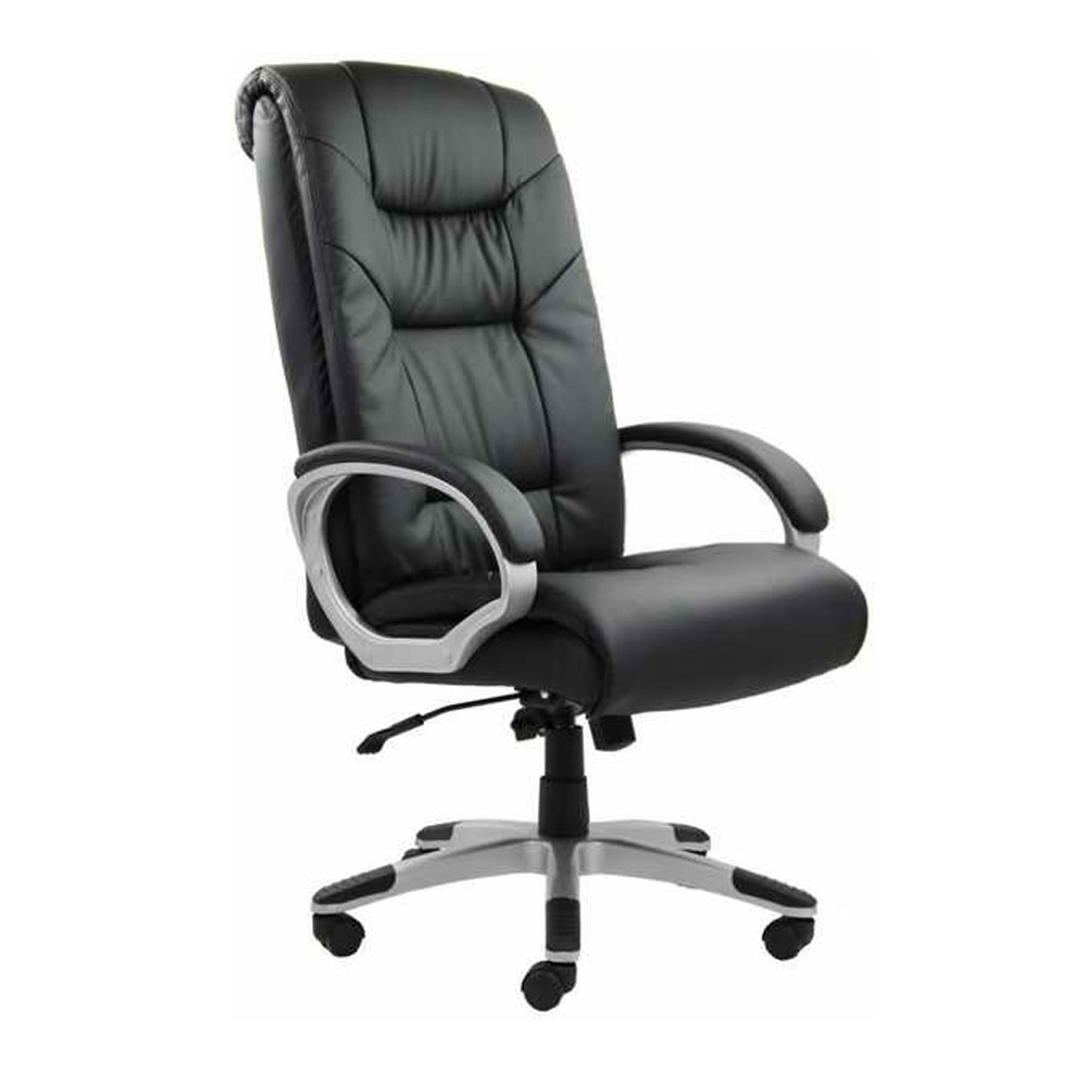 Scaune directoriale - Scaun directorial OFF 315, piele ecologica, mecanism de balans, robust, baza polipropilena, 150 kg, negru