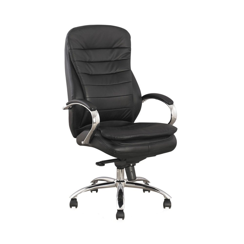 Scaune directoriale - Scaun directorial SL Q154, Mecanism Multiblock, Piele ecologica, Inaltime ajustabila,100 Kg, Negru