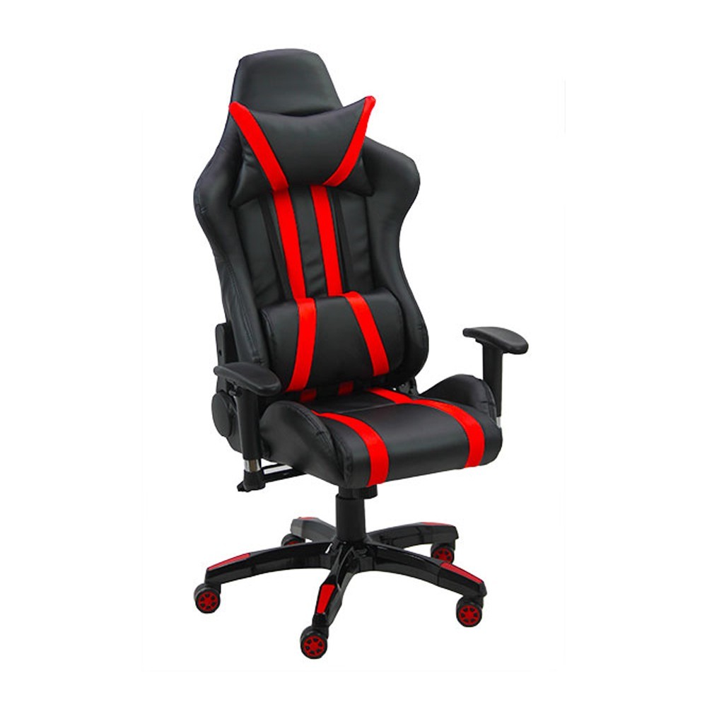 Scaune Gaming - Scaun gaming OFF 306, spatar rabatabil, cotiere reglabile, piele ecologica, suport picioare, perna cervicala si lombara, inaltime ajustabila, 110 kg