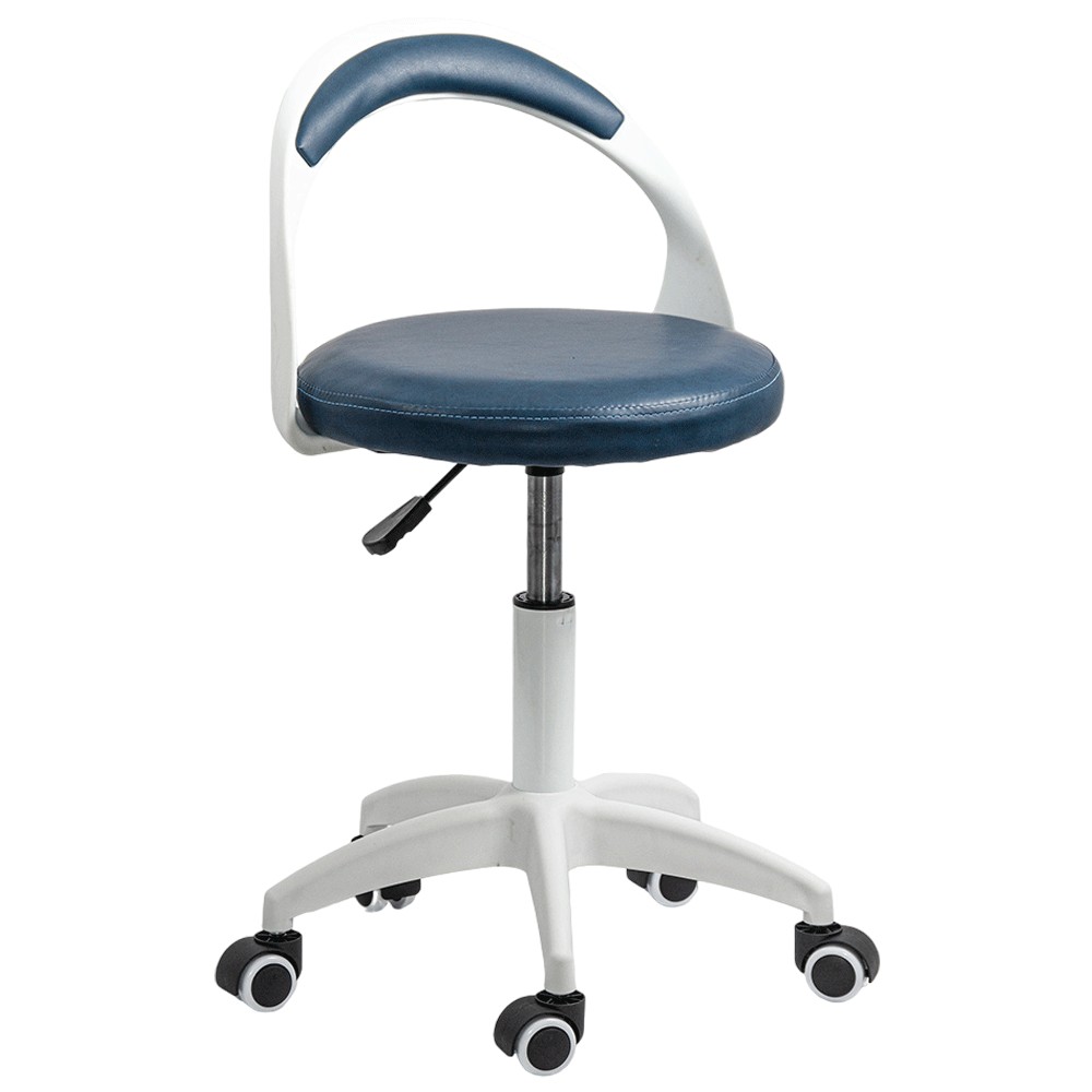 Scaune profesionale - Scaun laborator OFF1021, rotativ, baza polipropilena, piele ecologica, inaltime ajustabila, 100 kg
