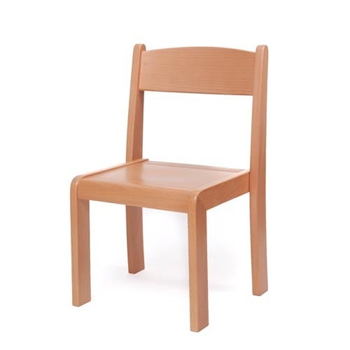 Scaune gradinita - Scaun lemn gradinita Bambi, H35, natur