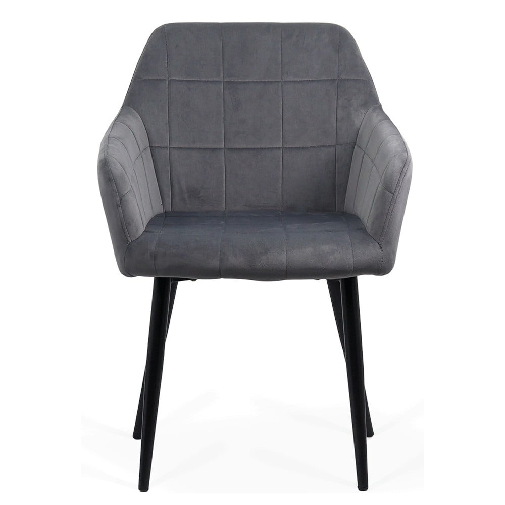 Scaune living - Scaun living BUC 260, catifea, robust, picioare metalice, brate curbate, 110 kg