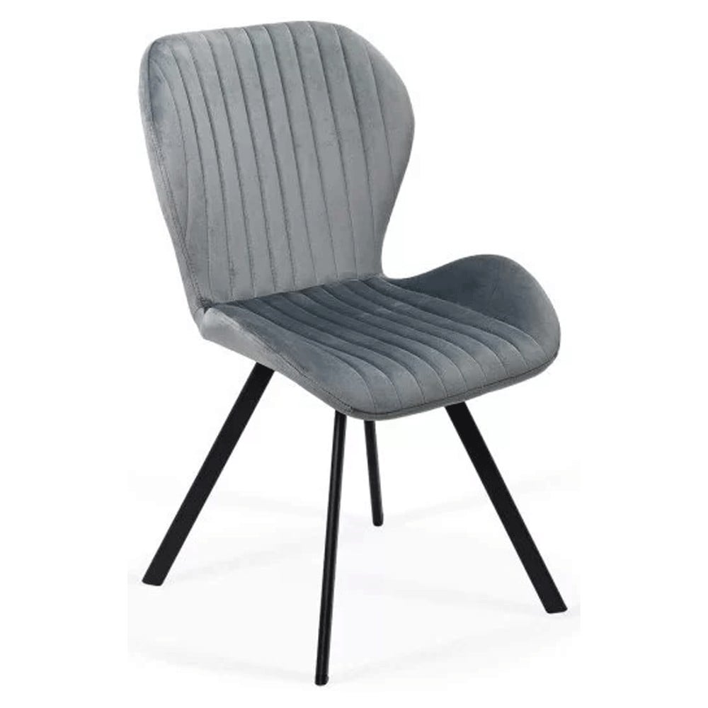 Scaune living - Scaun living si bucatarie BUC 248, ergonomic, catifea, picioare metalice, 110 kg