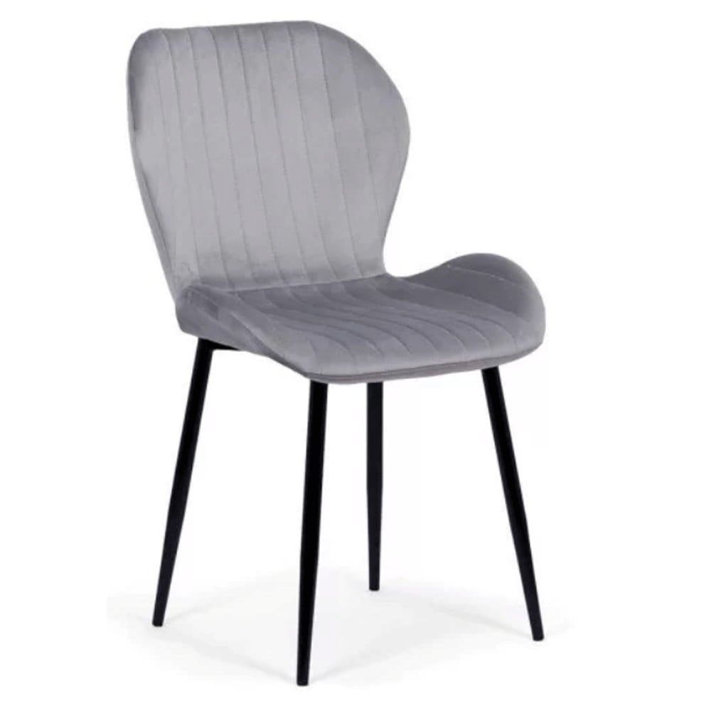 Scaune living - Scaun living si bucatarie BUC 248U, ergonomic, catifea, picioare metalice, 110 kg