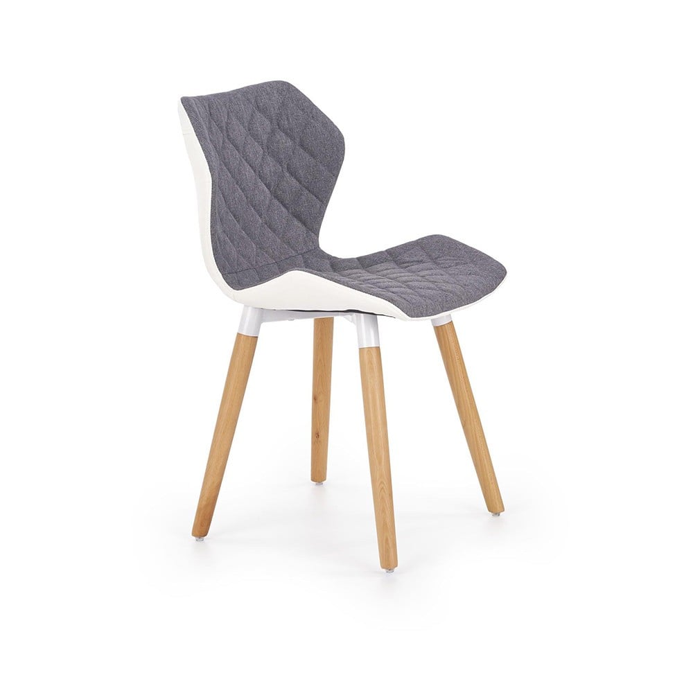 Scaune living - Scaun living tapitat HM K277 alb - gri