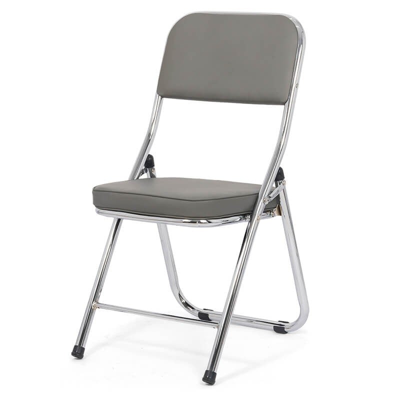 Scaune pliante - Scaun pliant HRC 607, pentru living, bucatarie, evenimente, piele ecologica, picioare cromate, 100 kg