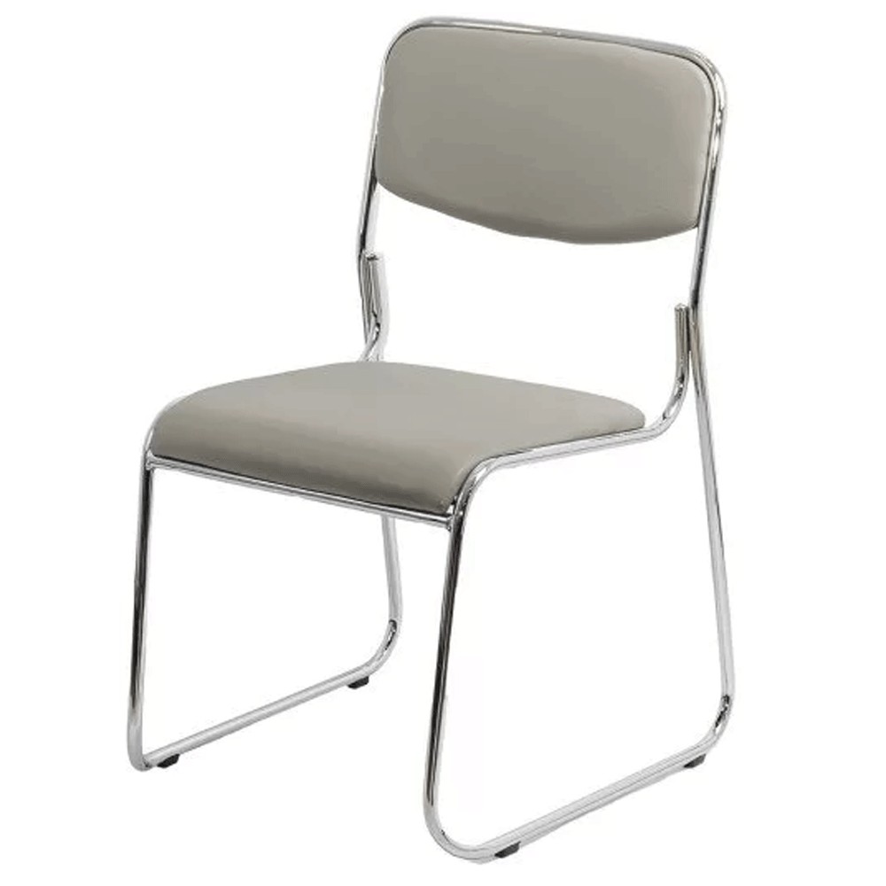 Scaune pentru vizitatori - Scaun vizitator HRC 604, piele ecologica, cadru cromat, 120 kg