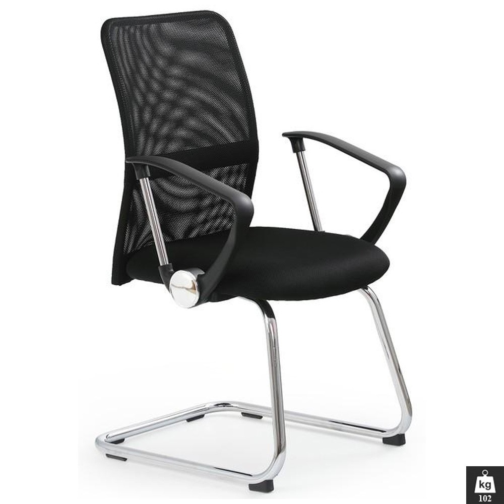 Scaune pentru vizitatori - Scaun vizitator mesh HM Vire Skid negru