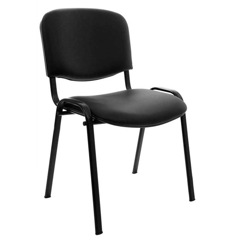 Scaune pentru vizitatori - Scaun vizitator piele ecologica Taurus negru