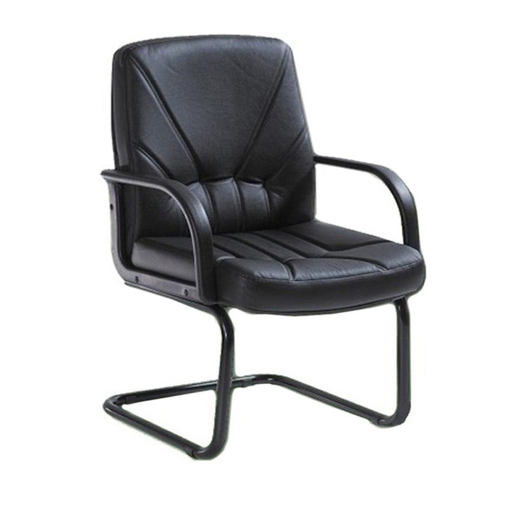 Scaune - Scaun vizitator piele naturala 5550 S negru