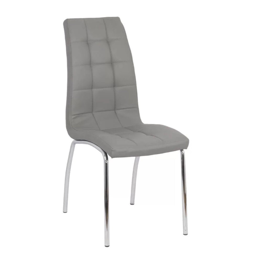 Scaune bucatarie - Scaune de bucatarie BUC 231, piele ecologica, cadru cromat, ergonomic, 120 kg