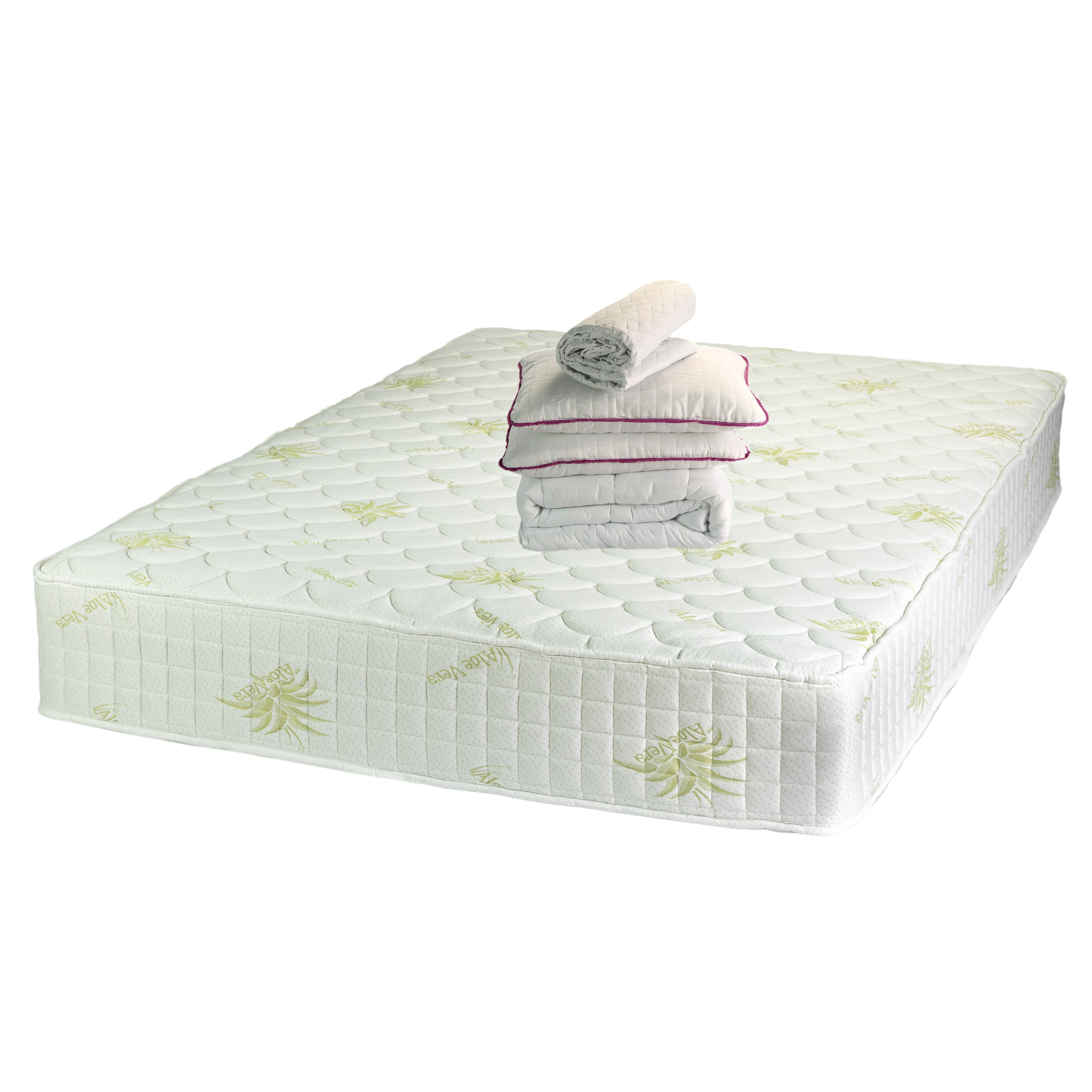 Produse - Set Avantaj Saltea Pocket Spring MILANO 140x200x24 plus 2 perne plus Husa hipoalergenica plus Pilota microfibra iarna 180x200