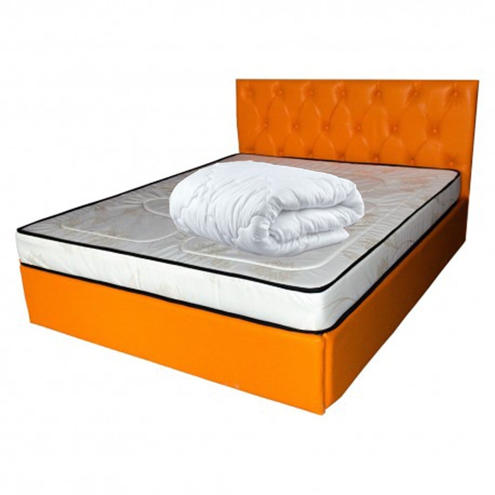 Seturi saltele - Set Saltea cu spuma, Venus Eco Memory 160x200x17cm, cu spuma poliuretanica, memory foam 2 cm, fermitate mediu spre tare, Saltsib plus pilota microfibra vara, 180x200cm, matlasata, umplutura fibre de poliester, lavabila la 95°C