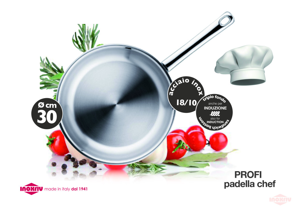 Pentru gatit - Tigaie inox Profi 30 cm