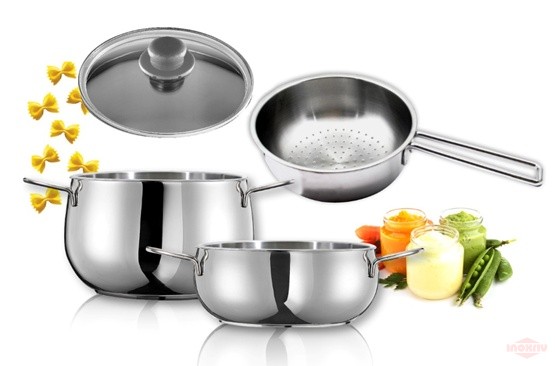 Pentru gatit - Set IoBio Multikit 14 cm, 4 piese Pentru BEBE!