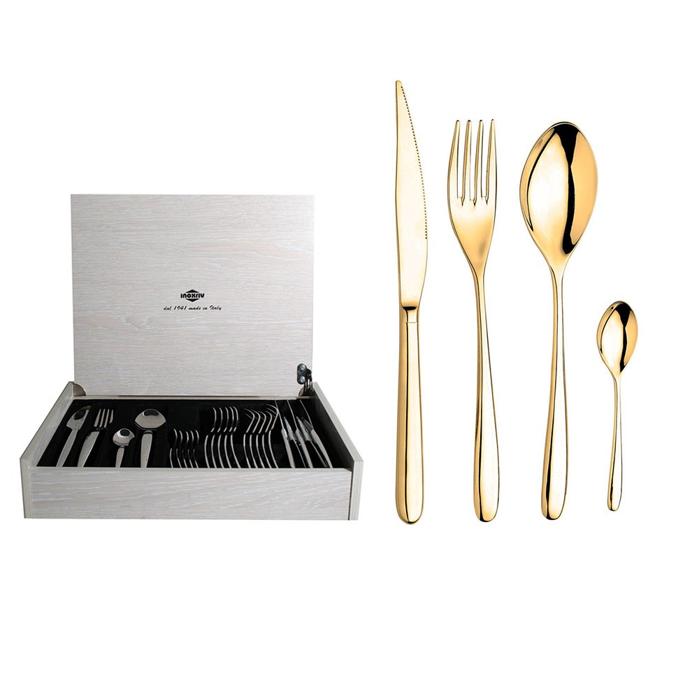 Novecento Oro - Novecento Pvd Oro set 24 piese, cutie lemn STOC LIMITAT!