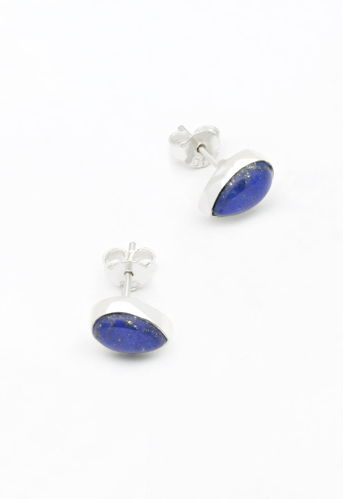 CERCEI - Cercei din Argint 925 cu Lapis Lazuli, 1 cm
