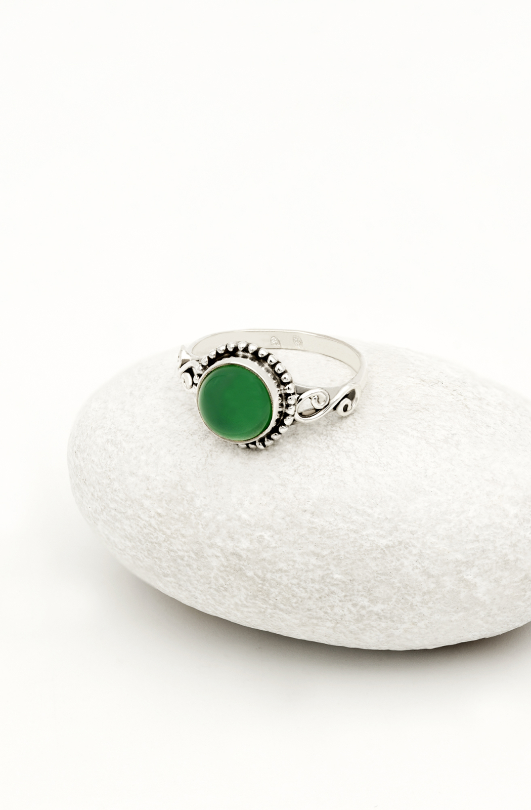 INELE - Inel din Argint 925 cu Onix Verde