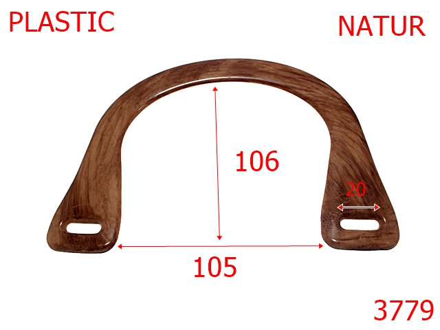 Manere - 3779/MANER POSETA-106-mm---NATUR---7K1--