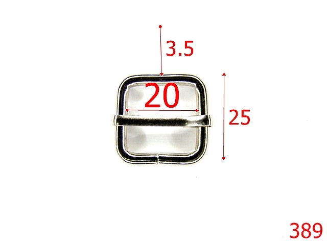 Catarame - 389/CATARAMA REGLAJ  2CM X 3.5MM NIKEL-20-mm-3.5-nichel-1A1-1C6-6J1/6I6--