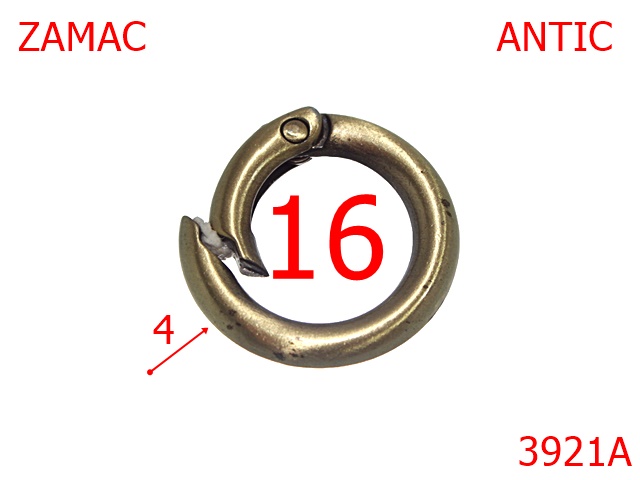 Inele carabina - 3921A/INEL CARABINA-16-mm-4-antic---10A18--