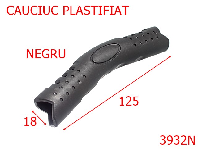 Manere - 3932N/MANER TUBULAR-125-mm-18-negru-----