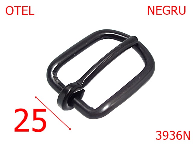 PET - 3936N/CATARAMA HARNASAMENT-25-mm---negru---9C19/9B18/9B20--