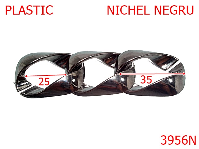 Lant material plastic - 3956N/ZA LANT PLASTIC-35-mm---nichel negru-----