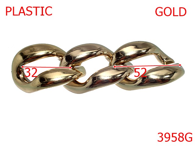 Lant material plastic - 3958G/ZA LANT PLASTIC-52-mm---gold-----