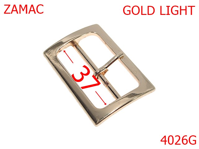 Accesorii confectii - 4026G/CATARAMA -37-mm---gold light--7L6---