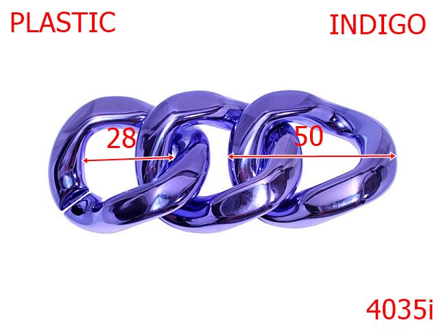 Lant material plastic - 4035i/ZA LANT PLASTIC-50-mm---INDIGO-----